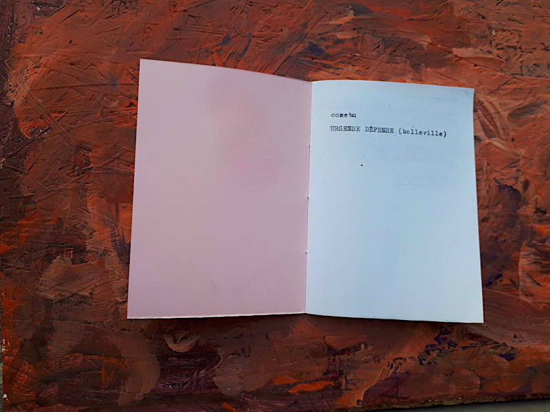 inside view of the book; copied typewriter script