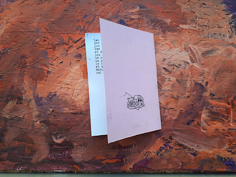 back cover with handdrawn logo