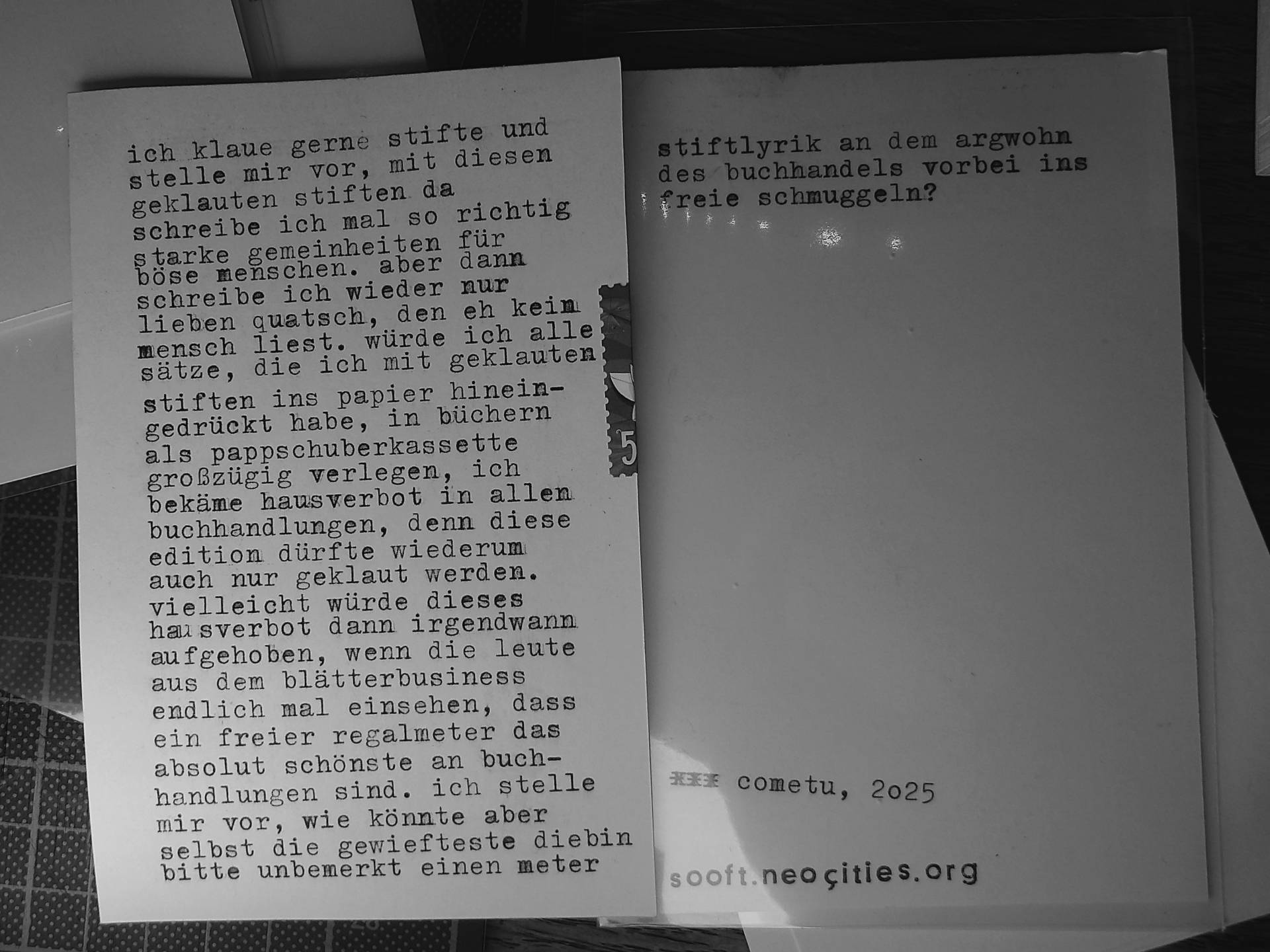 typewritten copies
