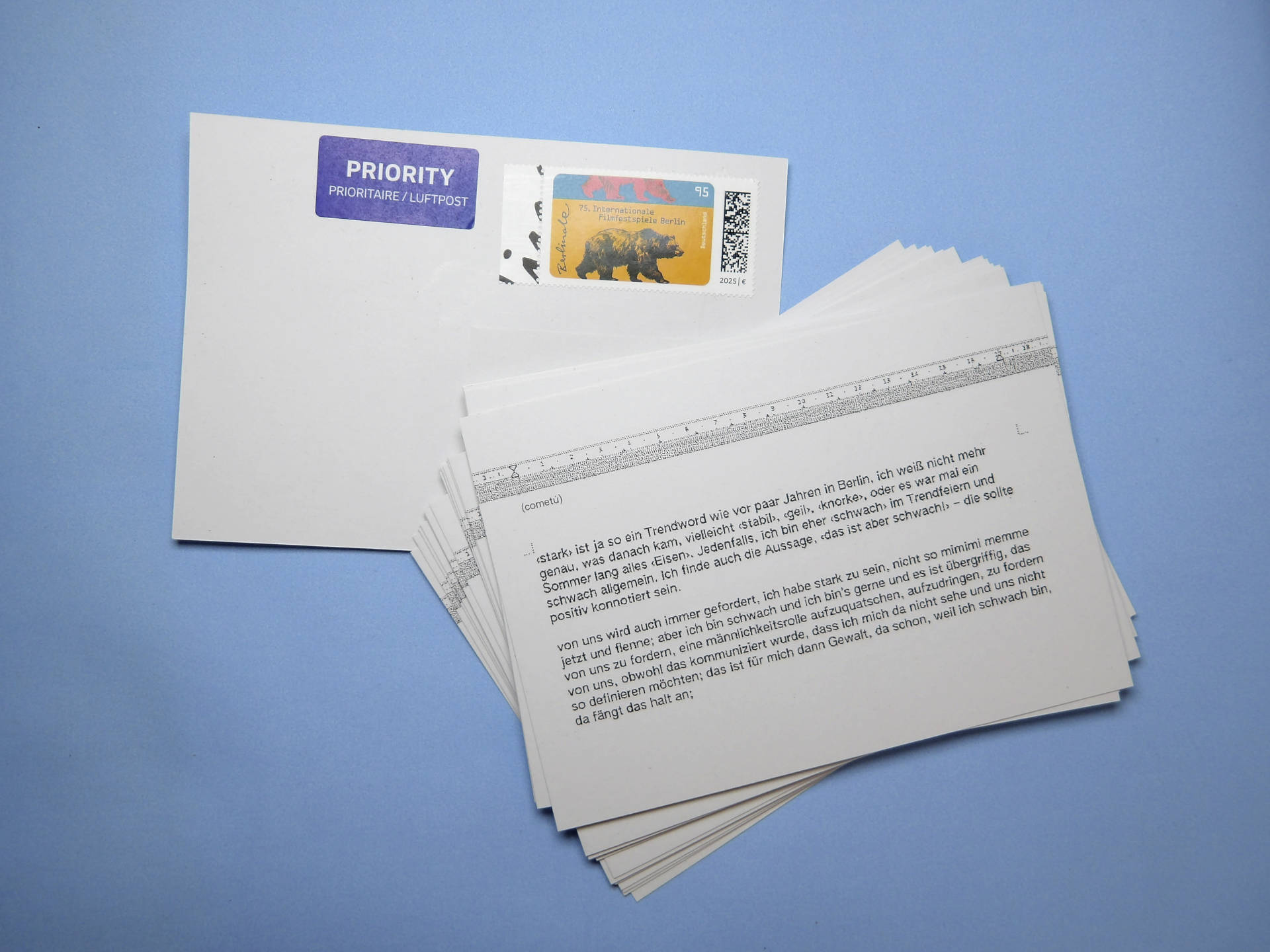 postcards, libre-office-writer-app script screenshot